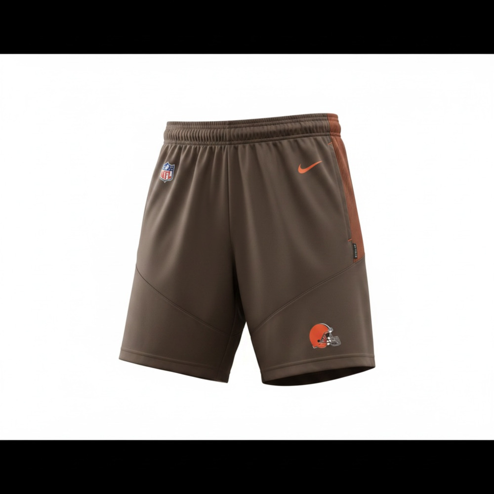 Nike Cleveland Browns Dri-FIT On-Field Sideline Training Shorts Men's Size S